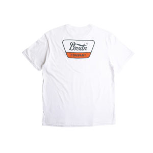Brixton Linwood SS STT - White/Moonlit Ocean/Burnt Orange