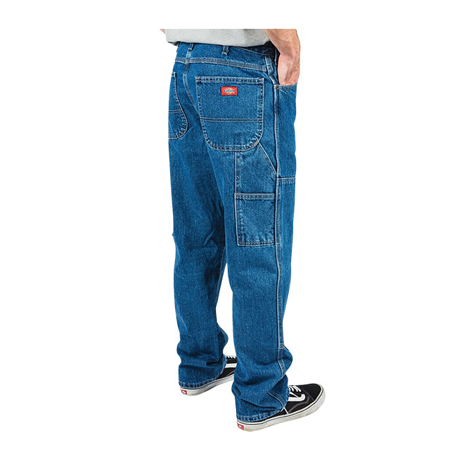 Dickies loose Fit Denim Jeans - Rinsed Indigo Blue - Geometric Skateshop