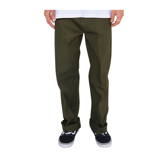 Dickies DOUBLE KNEE - Trousers - olive green/olive 