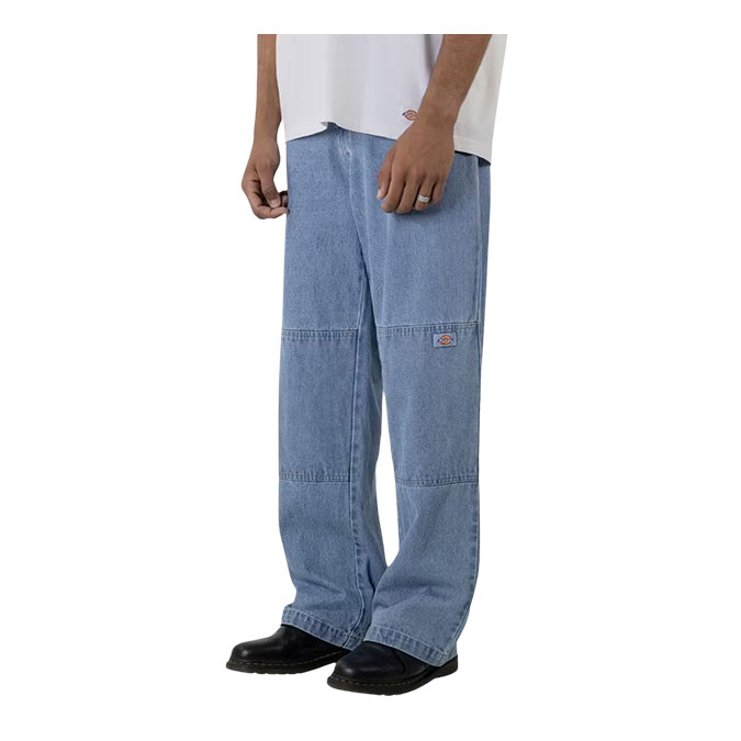 Dickies - 85-283 Double Knee Loose Fit Denim - Stone Washed Indigo