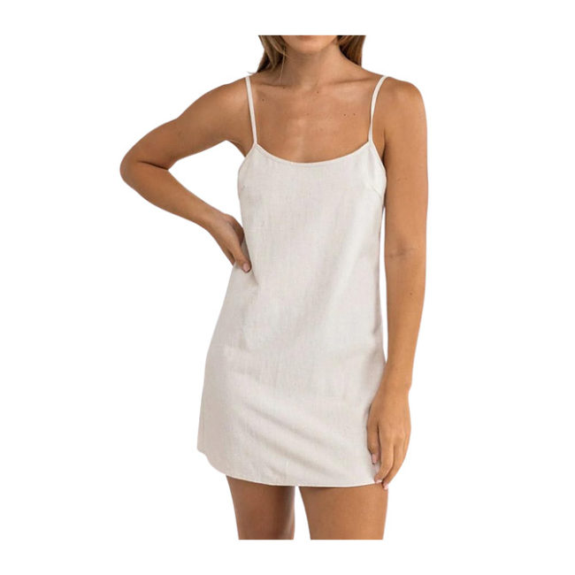 Rhythm - Classic Slip Dress - Oat