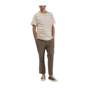 Rhythm - Everyday Stripe SS T-Shirt - Ecru