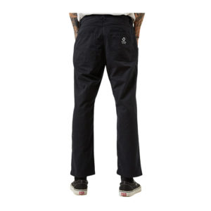 Afends Ninety Twos Recycled Relaxed Chino Pants - Black