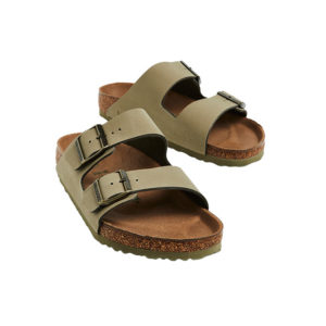 Birkenstock Arizona BirkiBuc Vegan Regular - Faded Khaki