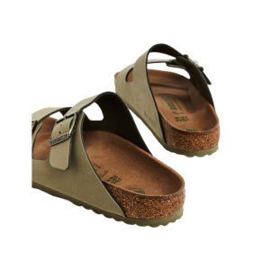 Birkenstock Arizona BirkiBuc Vegan Regular - Faded Khaki