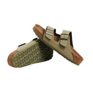 Birkenstock Arizona BirkiBuc Vegan Regular - Faded Khaki