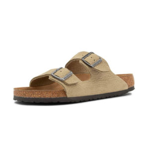 Birkenstock Arizona BirkiBuc Vegan Narrow - Faded Khaki