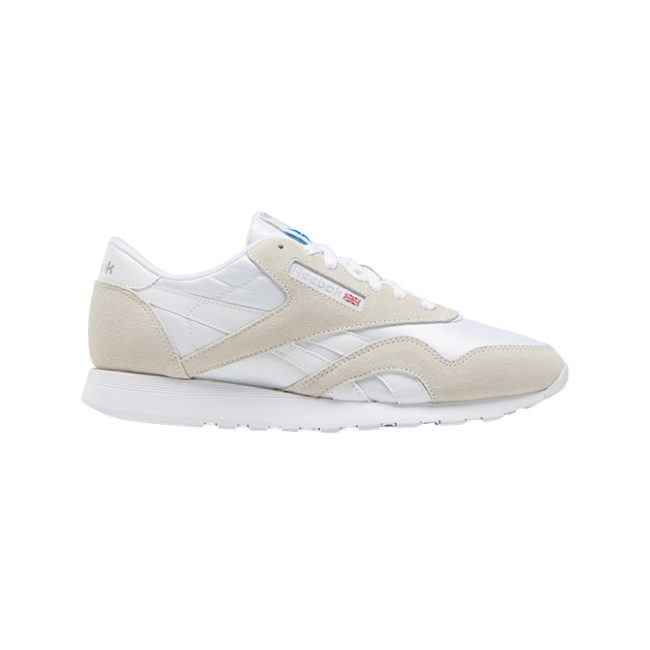 Reebok CL Nylon - White/White/Grey