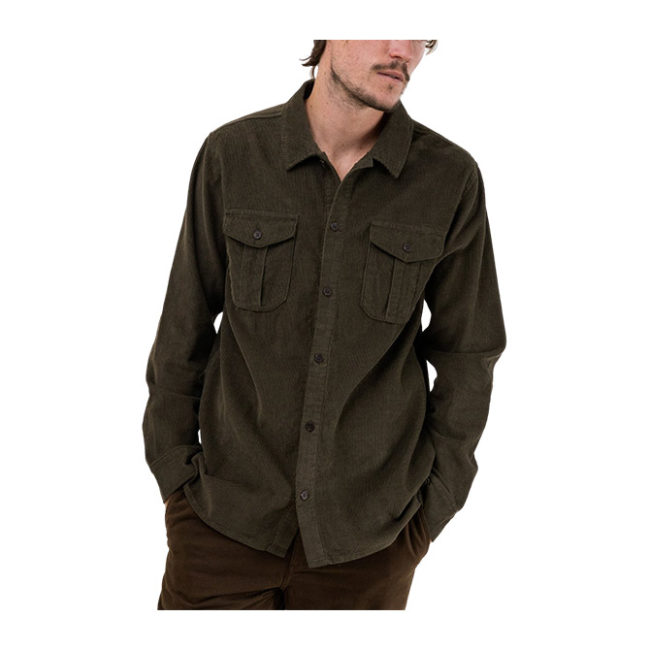 Rhythm Corduroy LS Shirt - Olive