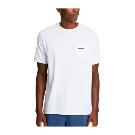 Patagonia M's Boardshort Logo Pocket Responsibili-Tee - White