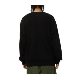 Afends Calico Recycled Crew Neck Jumper - Black