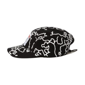 Afends Script Recycled Five Panel Cap - Black Camo