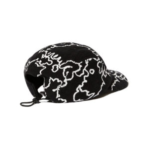 Afends Script Recycled Five Panel Cap - Black Camo