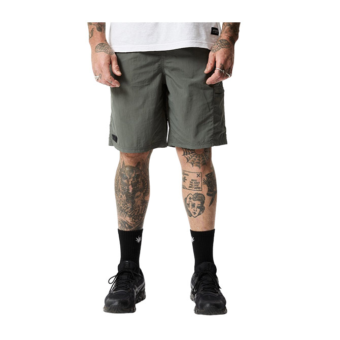 Afends Ninety Eights Recycled Oversized Shorts - Cypress - Hemley Store ...