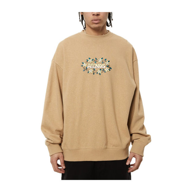 Afends Bloom Recycled Crew Neck Jumper - Tan