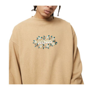 Afends Bloom Recycled Crew Neck Jumper - Tan