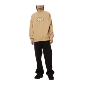 Afends Bloom Recycled Crew Neck Jumper - Tan