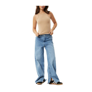 Afends Pearly Hemp Rib Singlet - Tan