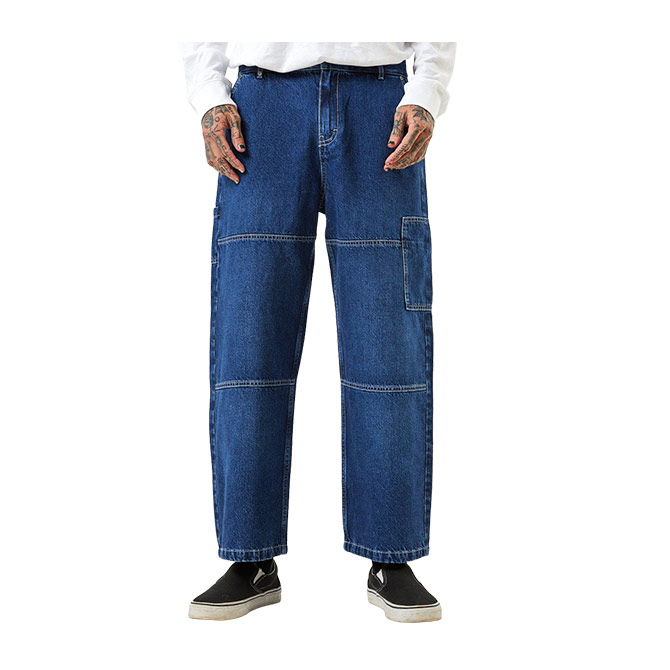 White Jeans for Men, Double Knee Utility