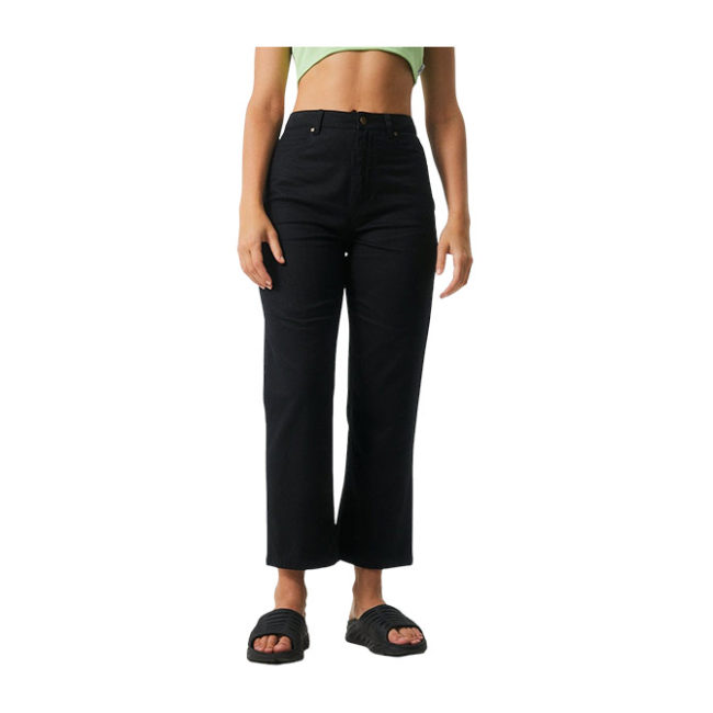 Afends Shelby Hemp Wide Leg Pants - Black