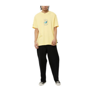 Afends World Problems Recycled Retro Fit Tee - Butter