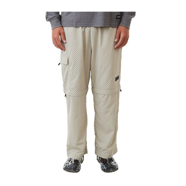 Afends Antimatter Recycled Zip Off Spray Pant - Cement