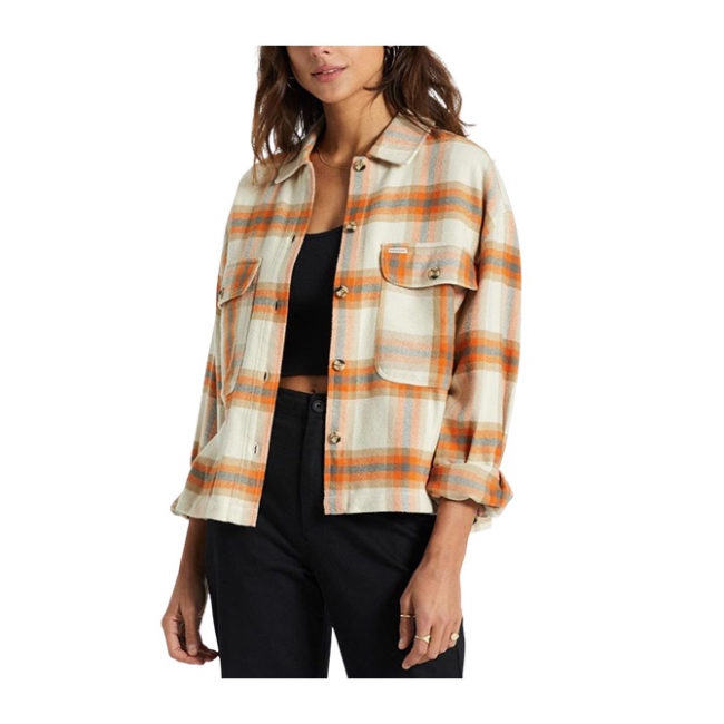Brixton W Bowery LS Flannel - Whitecap