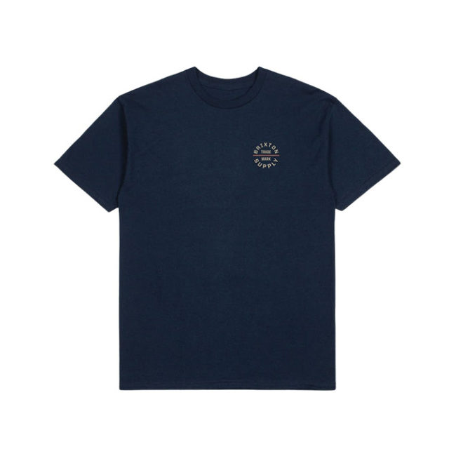 Brixton Oath V S/S STT - Washed Navy/ Sand