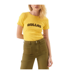Rollas Bubble Baby Rib Tee - Gold