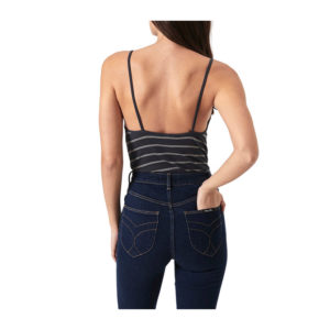 Rollas Alex Stripe Ballet Rib Camisole - Faded Black