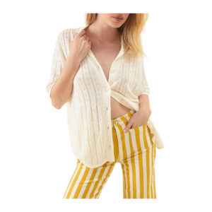 Rollas Milan Knit Shirt - Off White