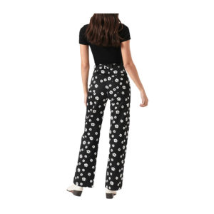 Rollas Folk Floral Heidi Pant - Black