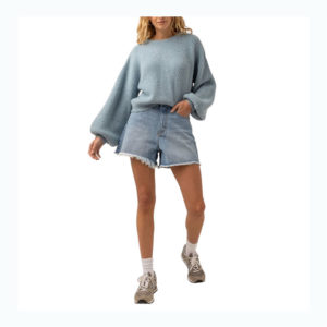 Rhythm Somerset Knit Jumper - Dusty Blue