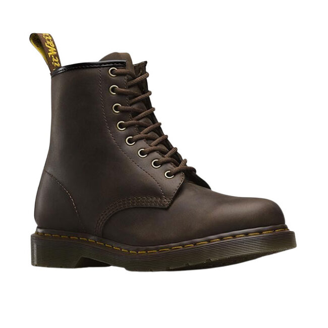 Dr Martens 1460 8 Eye Boot Crazy Horse - Dark Brown
