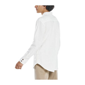 Thrills Hemp Minimal Oversize Long Sleeve Shirt - Dirty White