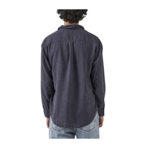 Thrills Hemp Minimal Oversize Long Sleeve Shirt - Marine Blue
