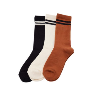 Thrills Minimal Thrills 3 Pack Sock - Tofu/Washed Black/Bronze