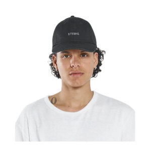 Thrills Minimal Thrills 6 Panel Cap - Washed Black