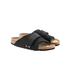 Birkenstock Kyoto Regular - Black Suede/Nubuck Leather
