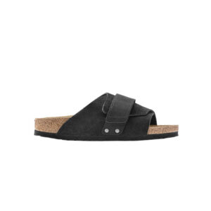 Birkenstock Kyoto Regular - Black Suede/Nubuck Leather