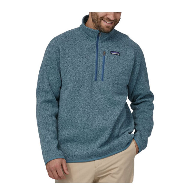 Patagonia Mens Better Sweater 1/4 Zip - Pigeon Blue