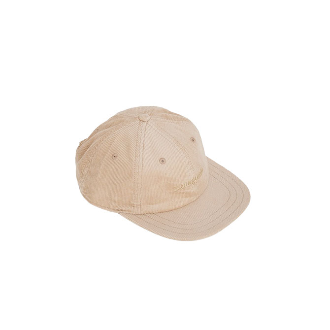Patagonia Corduroy Cap Text Logo - Oar Tan