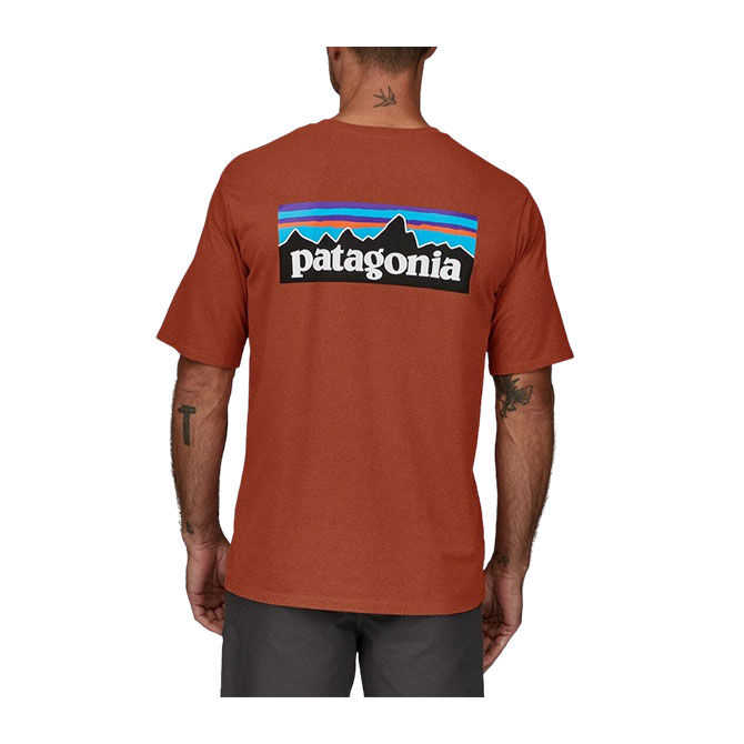 Patagonia Men's P-6 Logo Responsibili-Tee - Quartz Coral - Hemley Store ...
