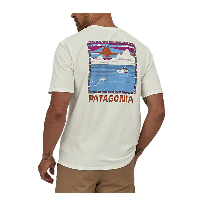 Patagonia M's Summit Swell Organic T-Shirt - Birch White - Hemley Store ...