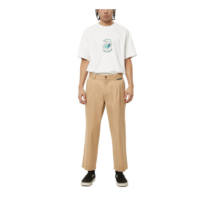 Afends Mixed Business Hemp Suit Pant - Tan
