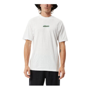 Afends Heatwave Hemp Retro Graphic Fit Tee - White