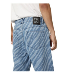 Afends Pablo Atmosphere Hemp Denim Baggy Jeans - Worn Blue