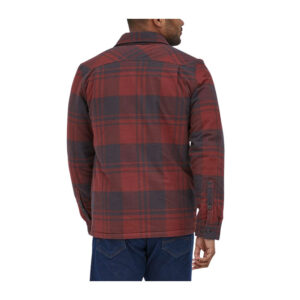 Patagonia Men's Insulated Organic Cotton Mid Weight Fjord Flannel Shirt - Live Oak: Sequoia Red