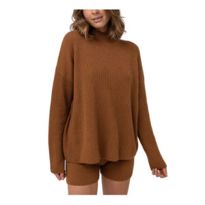 Rhythm Classic Knit Jumper - Caramel