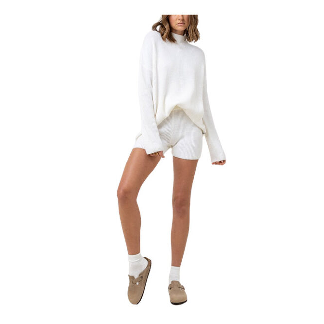 Rhythm Classic Knit Jumper - Cream